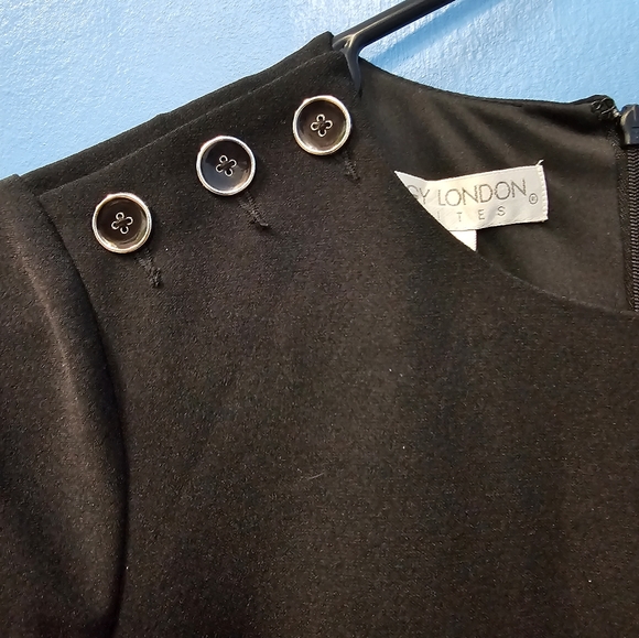 Maggy London Petites Short Dress Black and White - Picture 5 of 11